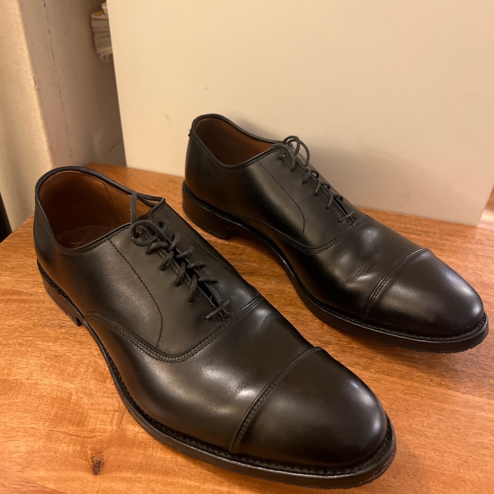 Allen Edmonds Park Avenue Cap-Toe Oxford Shoes – Black Leather Men’s 11D